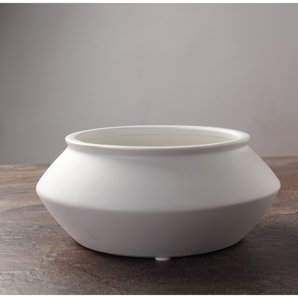 INS-Style Black Ceramic Flower Pot for Desktop Decor