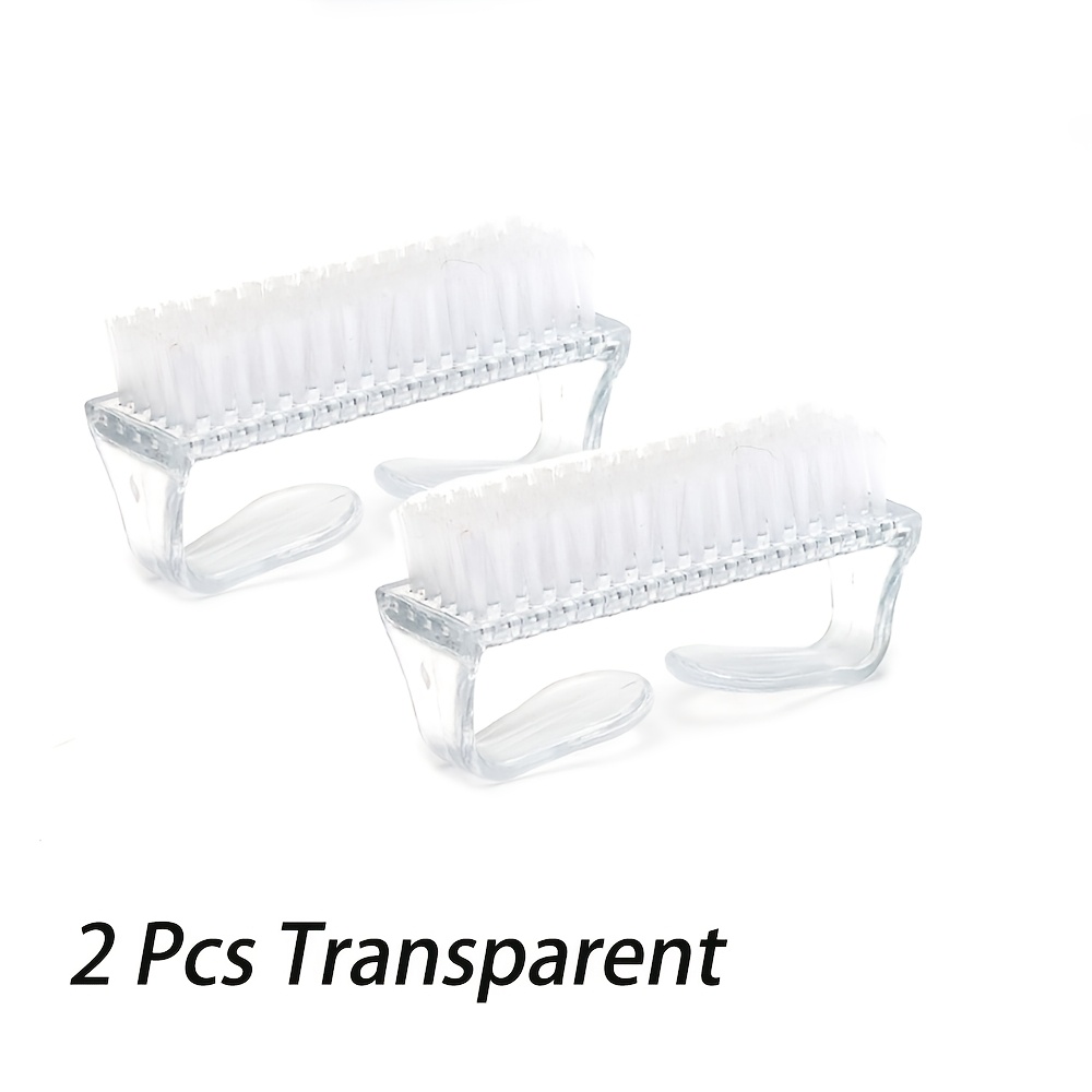 TEMU 2pcs Brosse à Ongles avec Poignée, Kit de Nettoyage et de pour Ongles des Mains, Pédicure pour les Orteils et les Ongles Hommes Femmes