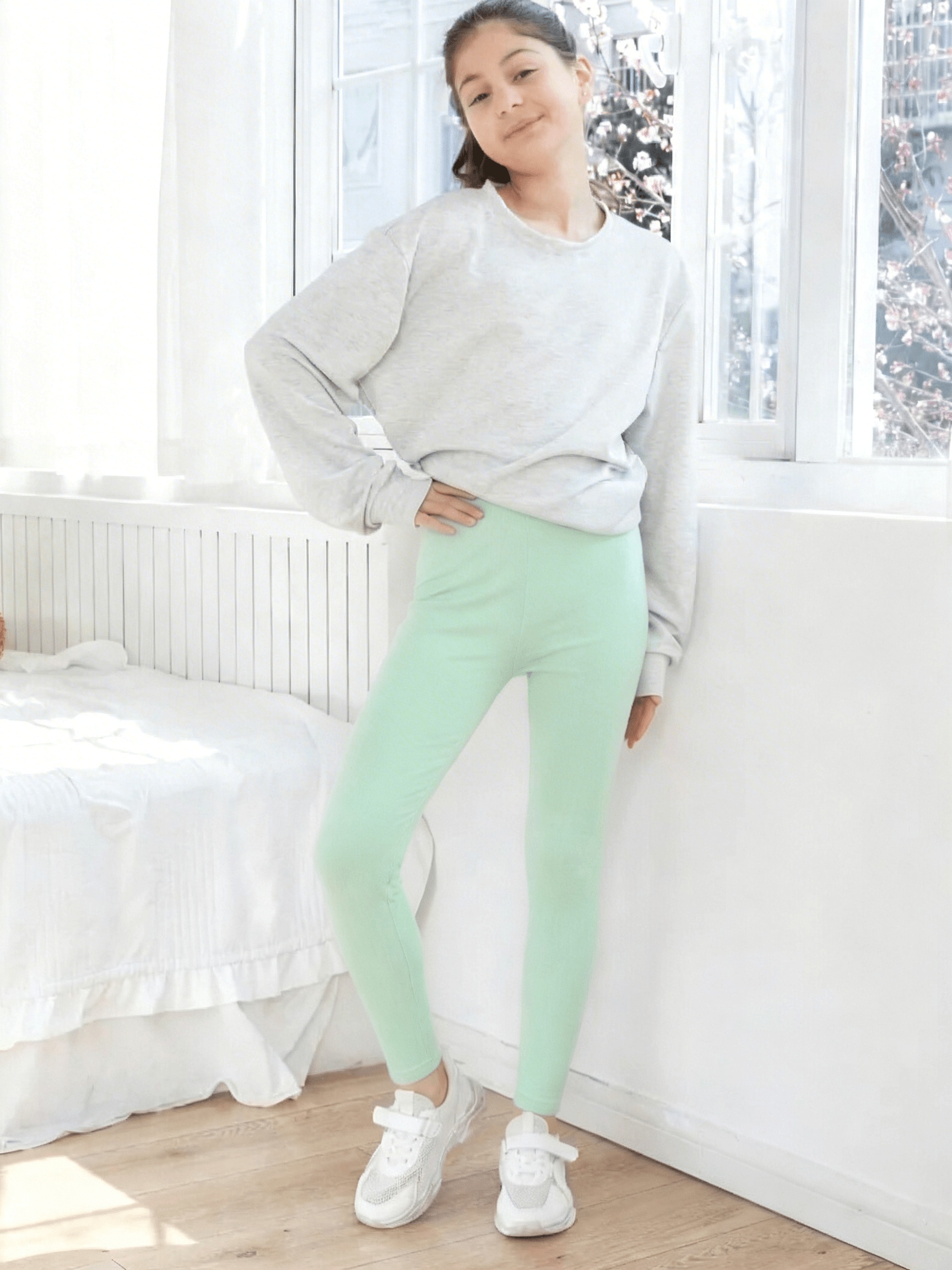 item picture girls leggings solid   series multiple colors     fit   pants daily wear elegant and  