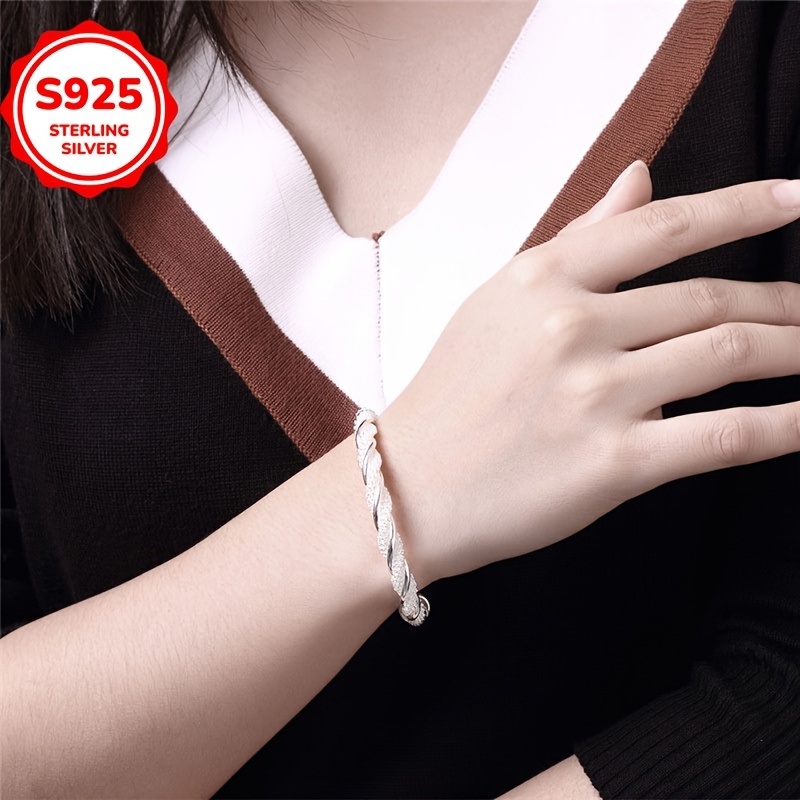 Low Allergy Braided Mesh Bracelet Open Twisted Rope Line Bracelet