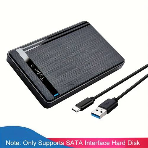 2 5 inch sata hard drive enclosure usb 3 0 to sata portable hard drive case 2 5 inch usb 3 0 sata high definition hard drive external hard drive shell plastic shell free tool 5 support solid state drive 4tb uasp