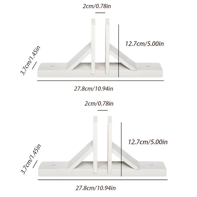 2pcs Multifunctional Wooden Support Base Solid Wood Triangular Support Frame For Wooden Fence, Christmas , Privacy Screen Support Base, Outdoor Lawn Fence Additions