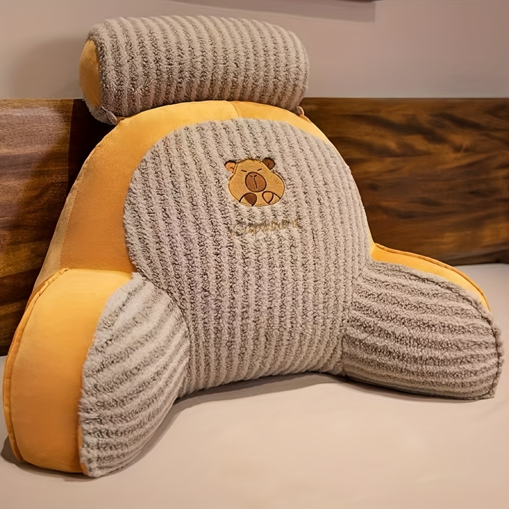 office lumbar support cushion moon velvet short plush seat pad Product details 3