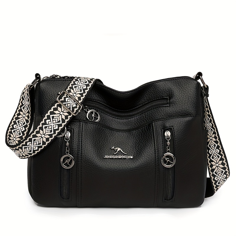 Image of Taole Women's Bohemian Shoulder Bag - Vintage Handbag With Adjustable Strap & Zipper Closure, Suitable For Daily Use,, Travel, Gift, Style Tote For Casual Or Dressy Occasions