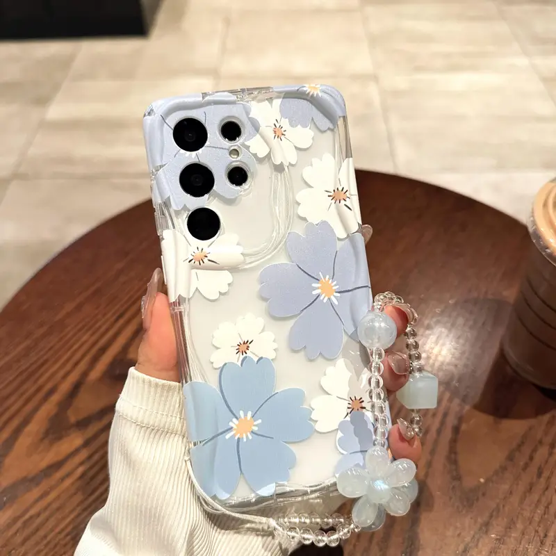 Phone Case - Ins Blue White Flower Suitable for Samsung S25 ULTRA Phone Case S24 FE Compatible with A36 Transparent A56/A16, Compatible with Samsung A15 Case S24/S24ULTRA/A25/A26/A54/A55-5G/A13-4G ... Phone Case - Ins Blue White Flower Suitable for Samsung S25 ULTRA Phone Case S24 FE Compatible with A36 Transparent A56/A16, Compatible with Samsung A15 Case S24/S24ULTRA/A25/A26/A54/A55-5G/A13-4G ...