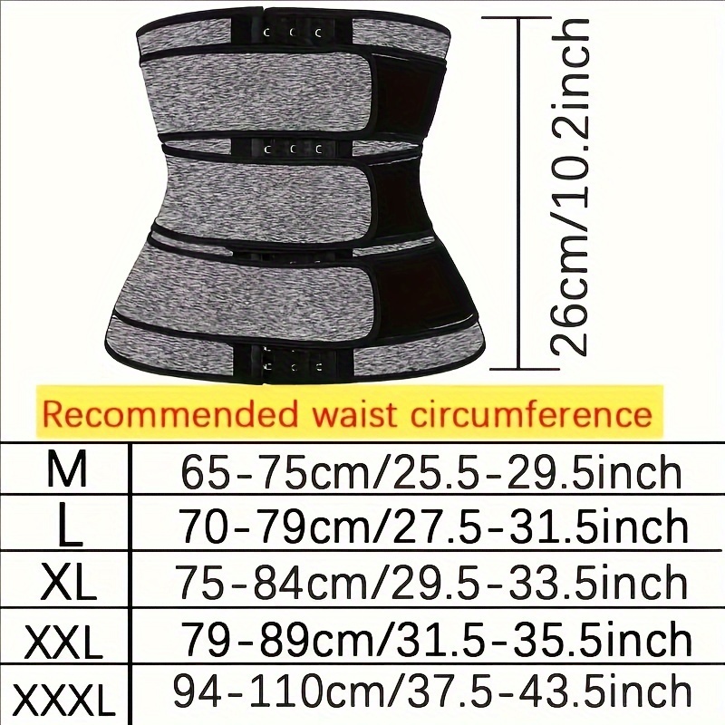 Women's Adjustable Waist Trainer Belt for Fitness and Sports - Hook-and-Eye Closure, Tummy Control, Body Shaping, Knitted Textile Material with Neoprene and Polyester, Gym Accessories