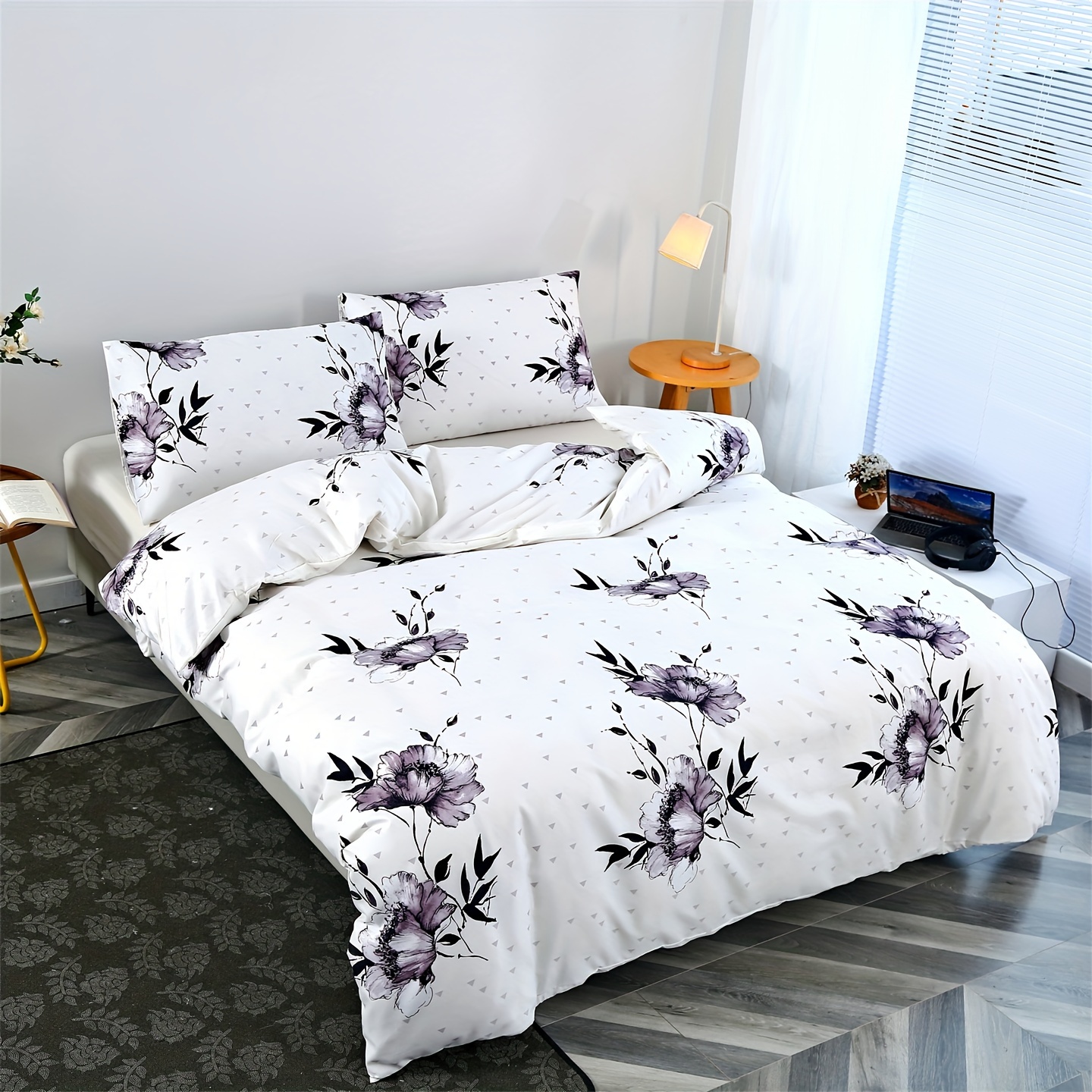 

3pcs Creative Graphic Maple Leaf Print Duvet Cover Set, Soft And Comfortable, Suitable For Bedroom, Guest Room (one Duvet Cover + 2 Pillowcases, No Core)