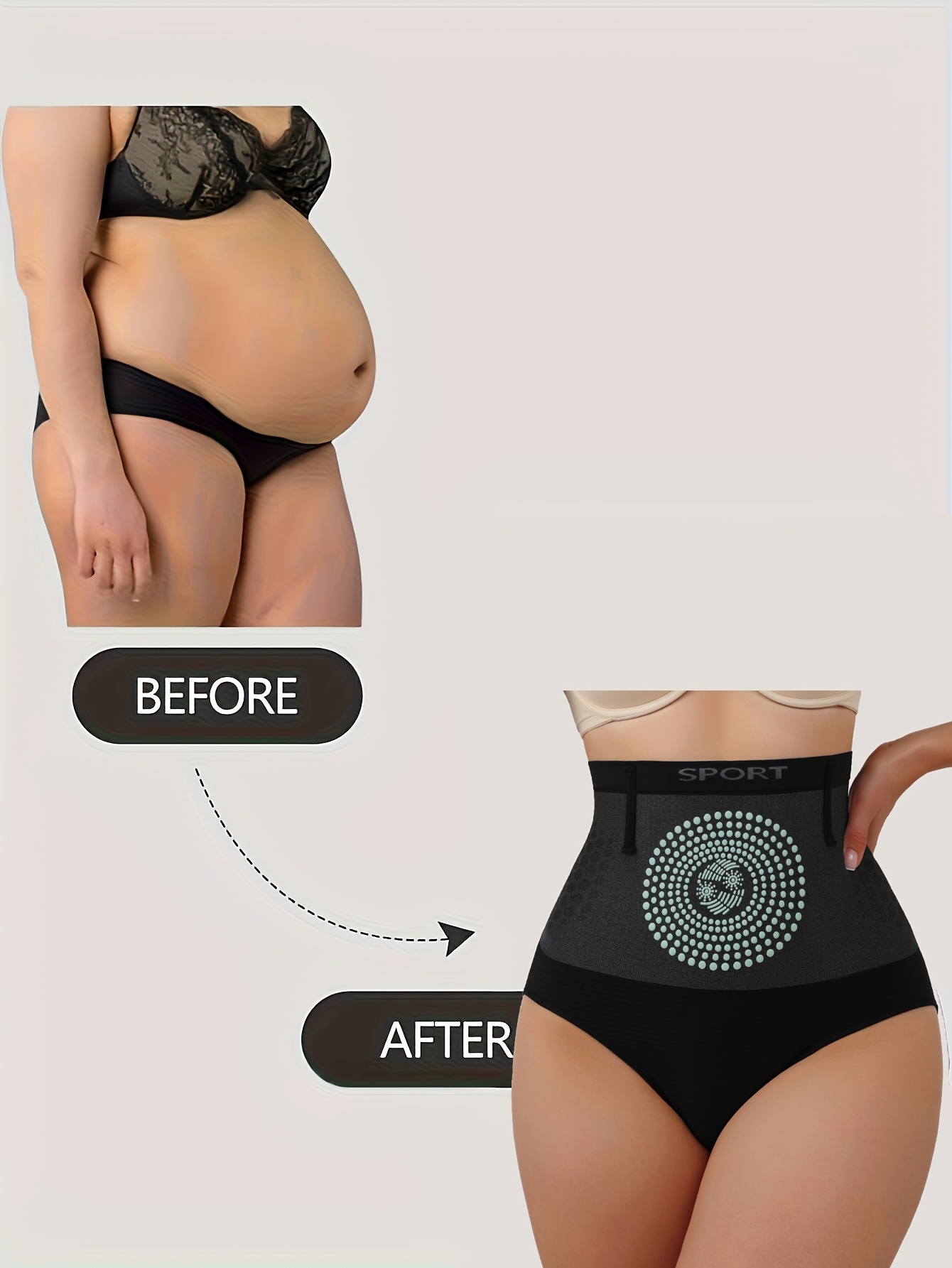 1pc new high waist tummy control shapewear panties for women waist lifting   tightening belly and stomach body shaping panties