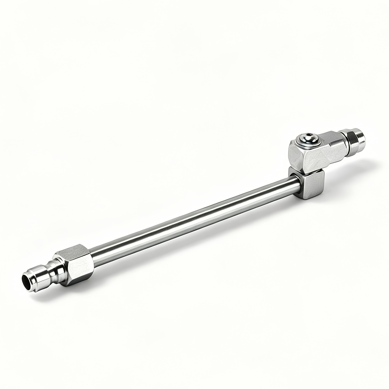 TEMU Rotating Pressure Washer Rinse Tool With Stainless Steel Body, For Ac Coil Rinse Wand Condenser Rinsing Rod Rotating Washer Tool