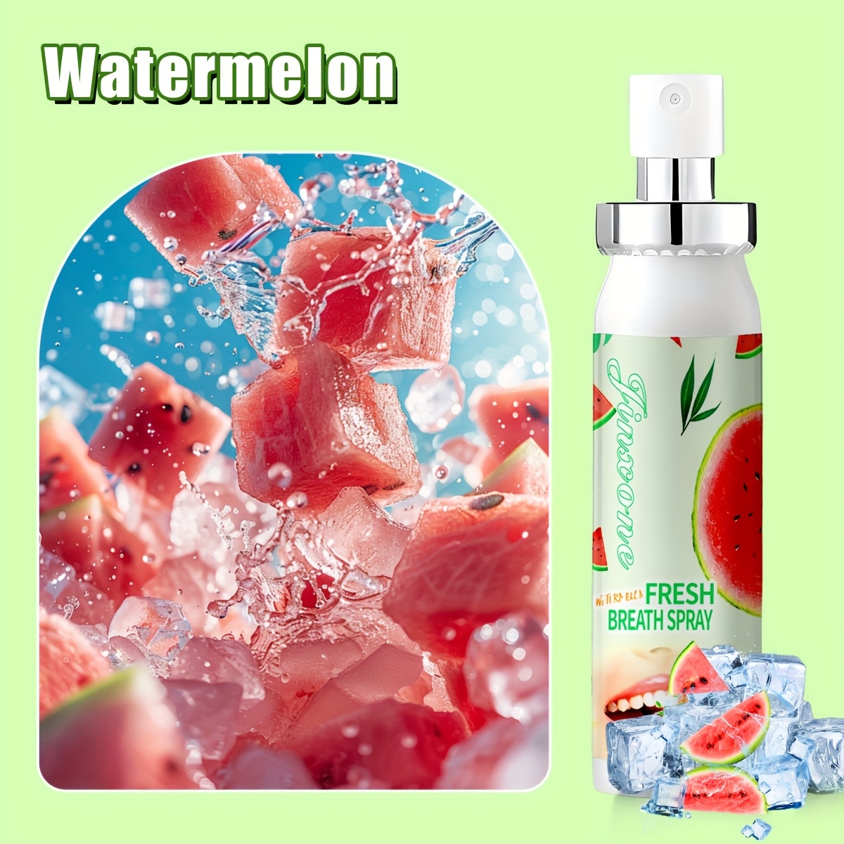 Mint/Watermelon/Peach Flavored Breath Freshening Spray