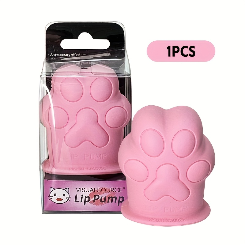 1pc Lip Plumper Enhancer, Pink Cat Paw Shaped Lip Enlarger - Fragrance-free, Battery-free Lip Plumping Beauty Tool For Fuller, Lips - Ideal Gift For Women