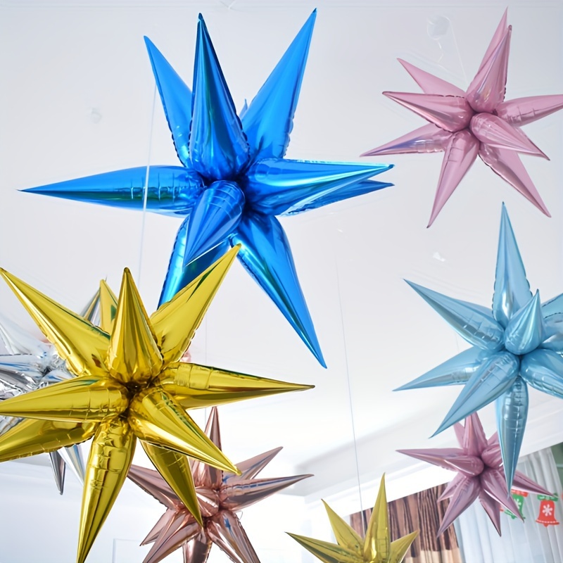 

12pcs, Explosion Star Foil Balloons, Wedding Decor, Birthday Party Decor, Anniversary Decor, Graduation Decor, Holiday Decor, Father's Day Decor, Indoor Outdoor Decor, Home Decor, Room Decor