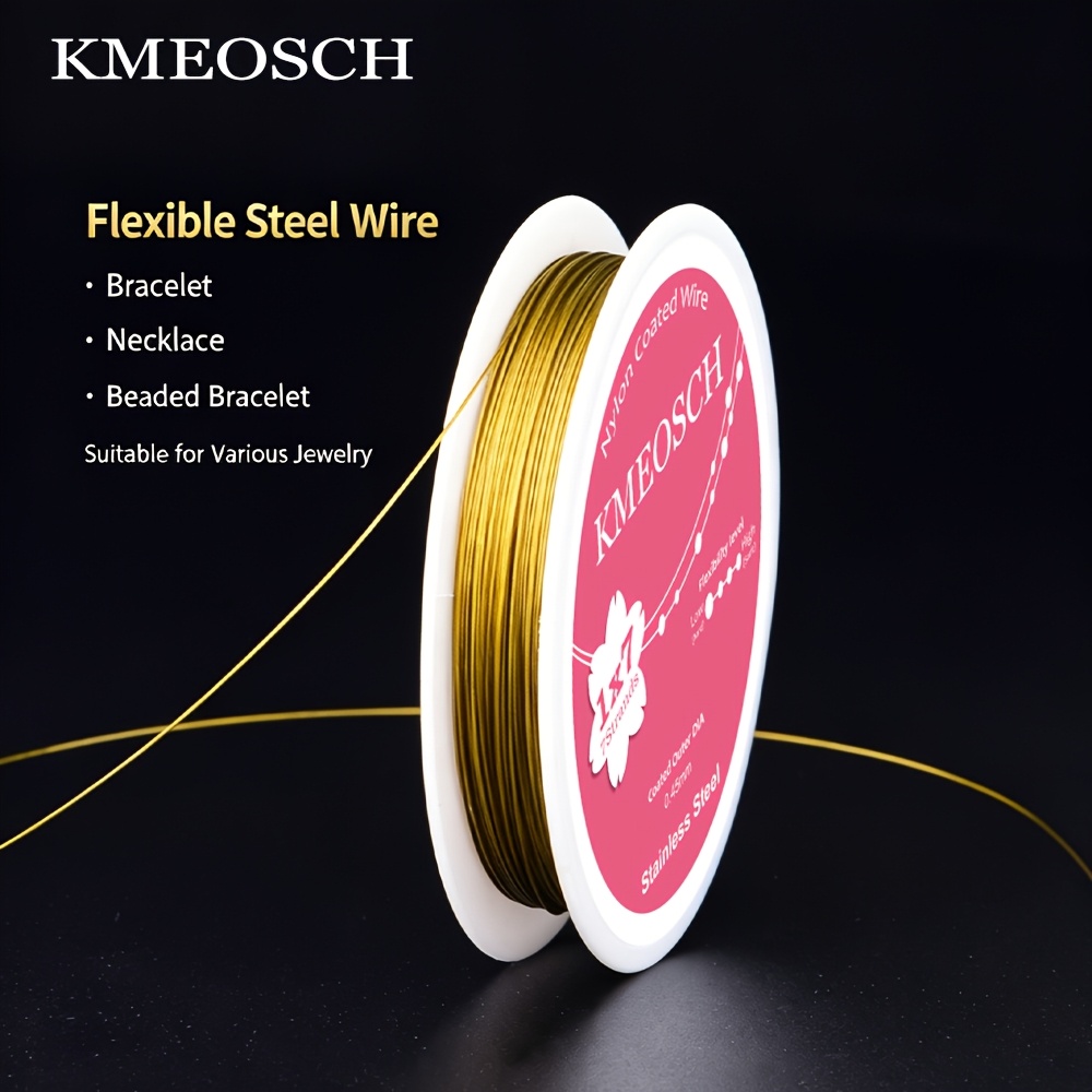 KMEOSCH Stainless Steel Beading Wire for Jewelry Making