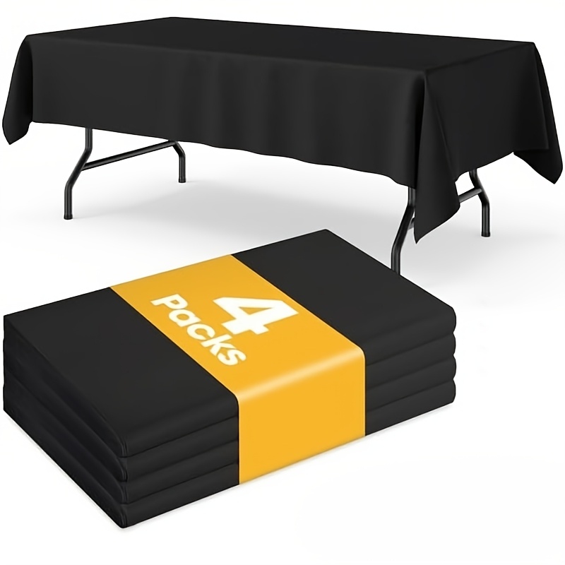 4pcs multi color tablecloth durable and easy to clean tablecloth elegant curtain design for weddings birthdays parties   and more
