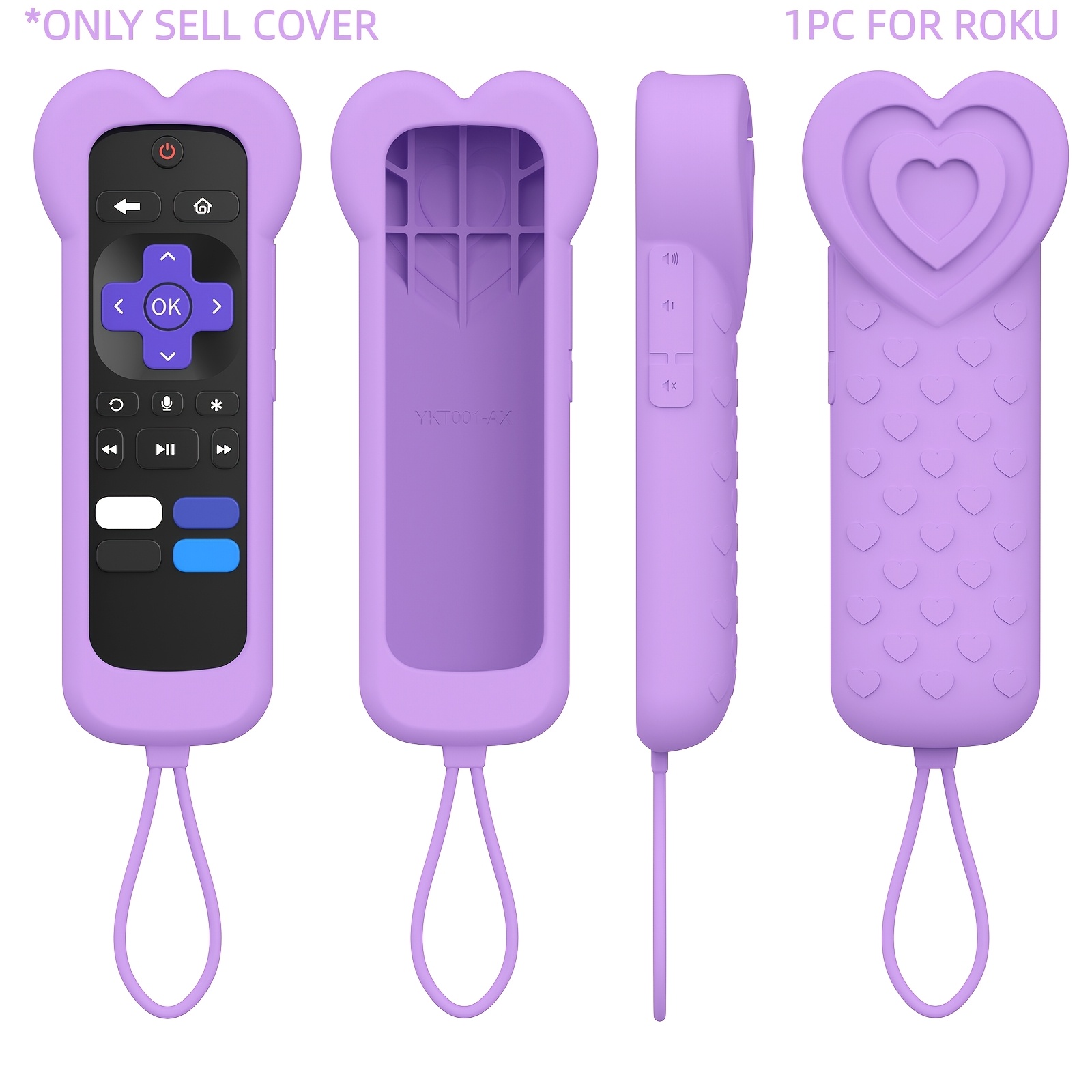 TEMU de silicona para control remoto con forma de de amor, adorable para control remoto que en con cordón para dispositivos 4K+ HD Streaming Stick 4K