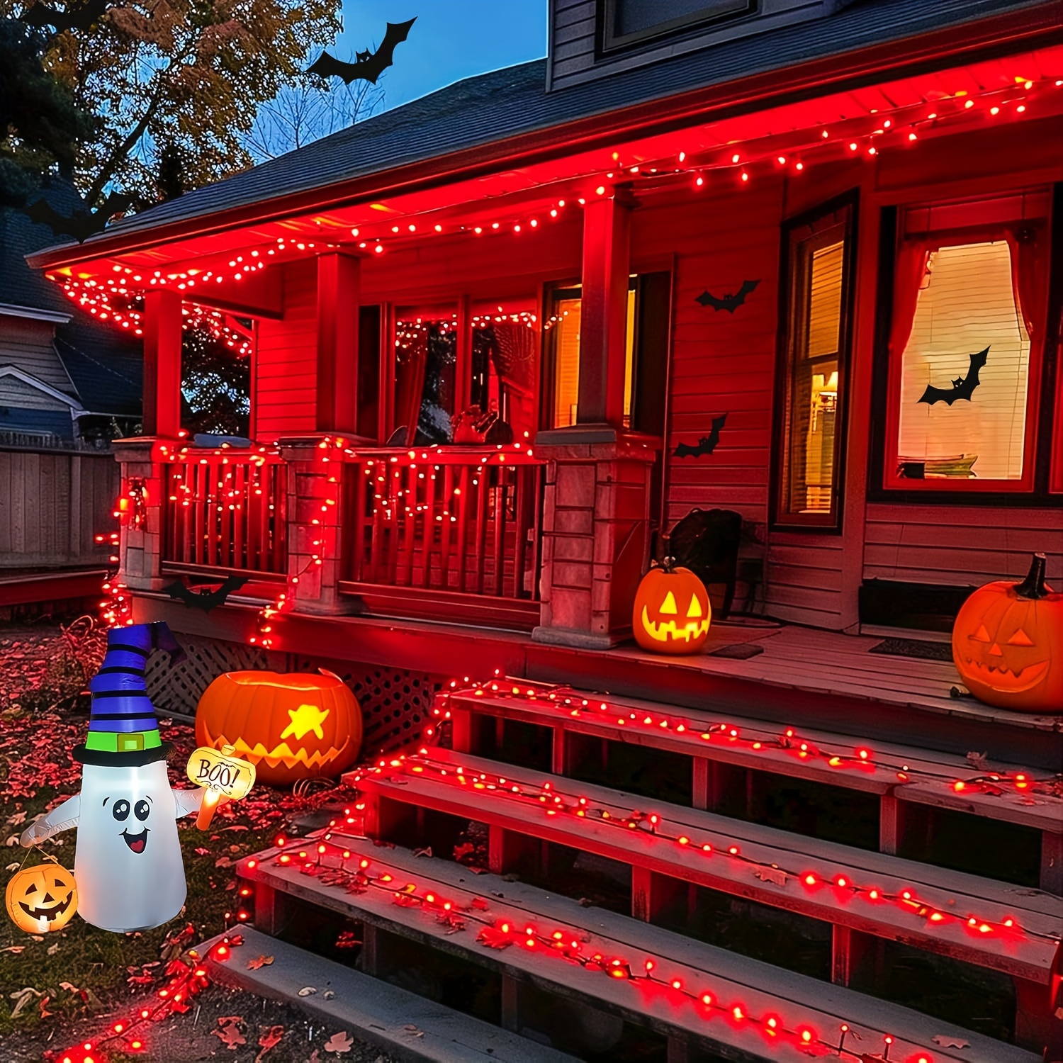 Солнечныекрасныеуличныерождественскиегирлянды-8режимов,56.94метра,прочныйпластик,кнопочноеуправление,идеальноподходятдляпраздничногодекора,наружногоосвещения|Солнечныегирлянды|Прочныепластиковыегирлянды,Рождественскиегирлянды