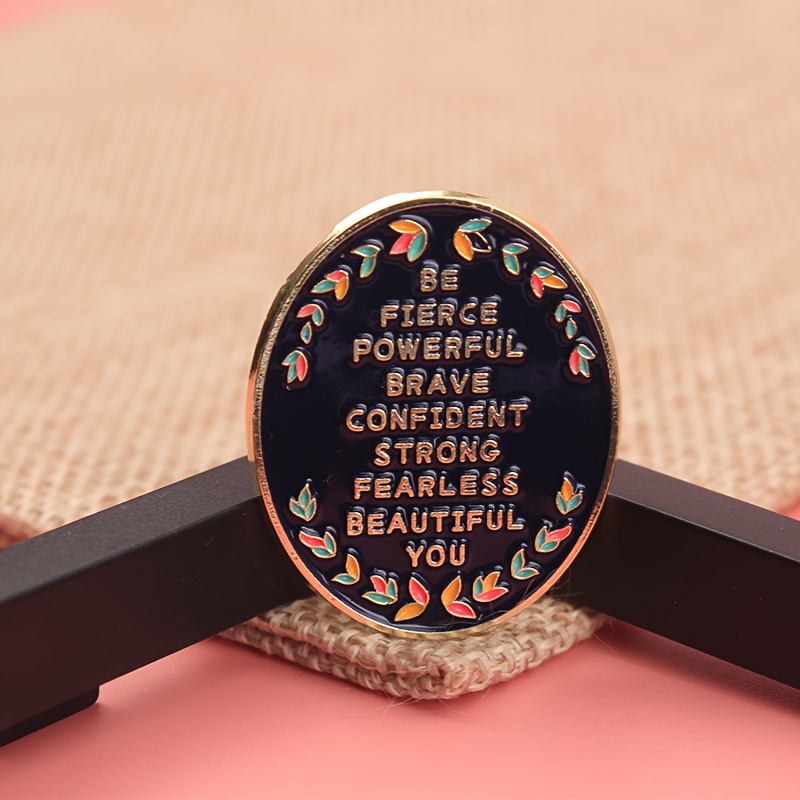 TEMU This Single, Strong, , And Fearless Alloy Brooch Is An Ideal Accessory For Stylish Fashion Enthusiasts, Suitable For Metal Badges, , Neckties,
