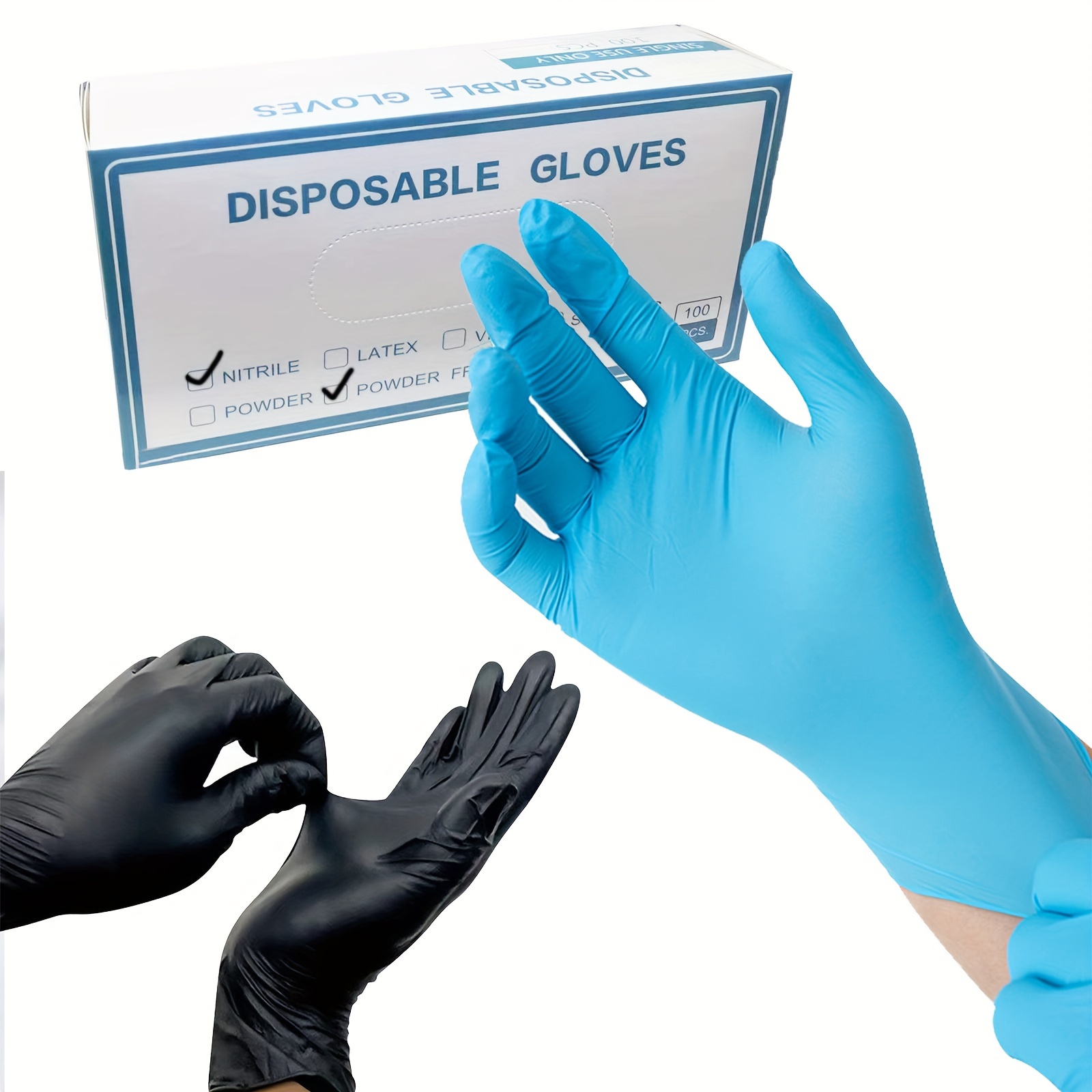 Chemical Resistant Nitrile Gloves Resist Household Acid - Temu Canada