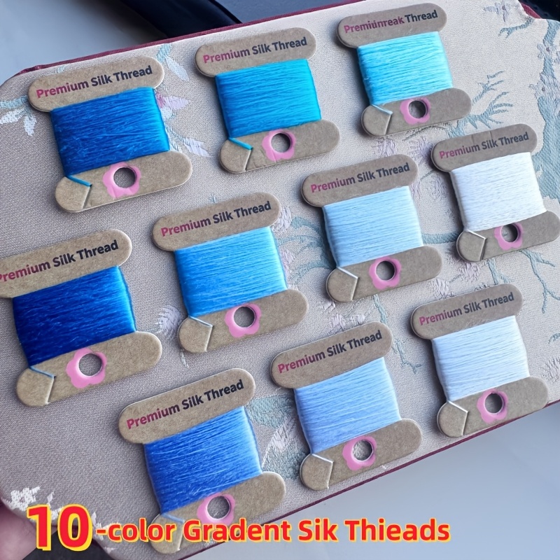 10pcs Premium Silk Thread Set for Embroidery