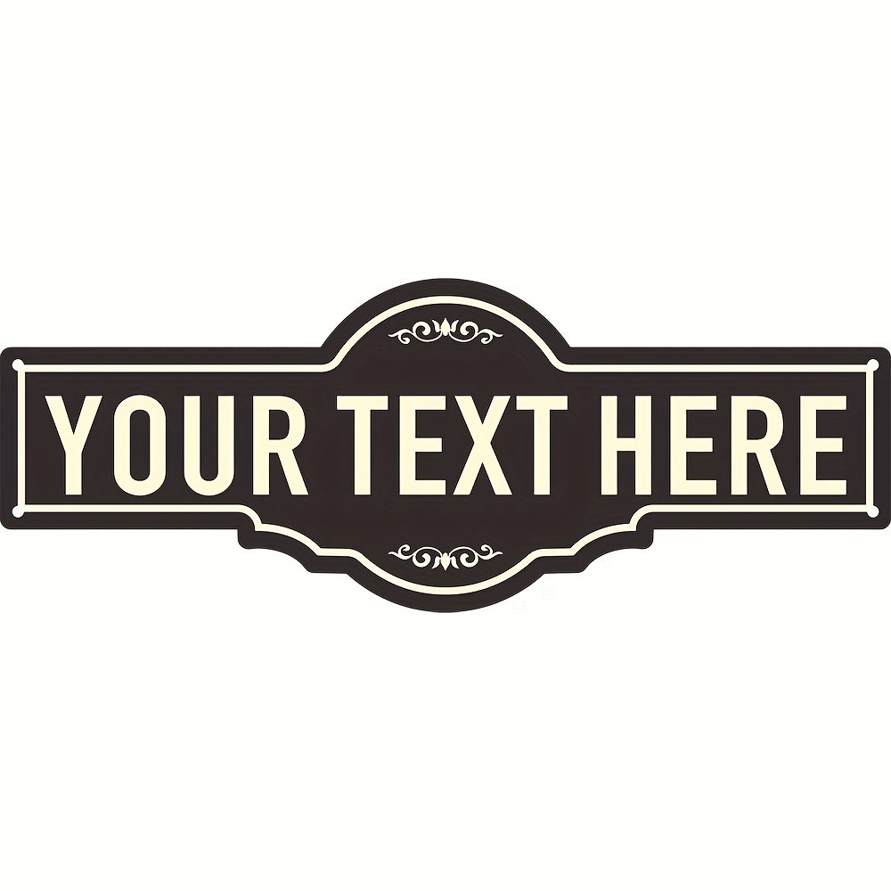 E-shop ., personalisiertes Aluminium-Außenschild, Straßenschild, Verkehrszeichen, Restaurantschild, Hofschild, Garagenschild, personalisierbares Schild