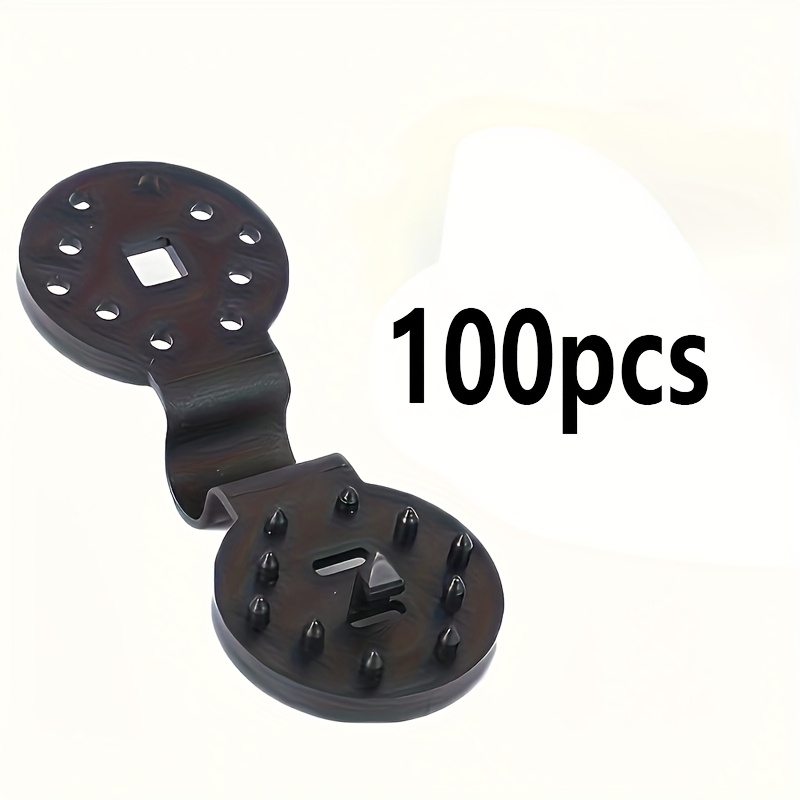 100 Count Pp Shade Cloth Fasteners - Versatile Black Greenhouse Netting Holders For Securing Tarps And Outdoor Camping Equipment