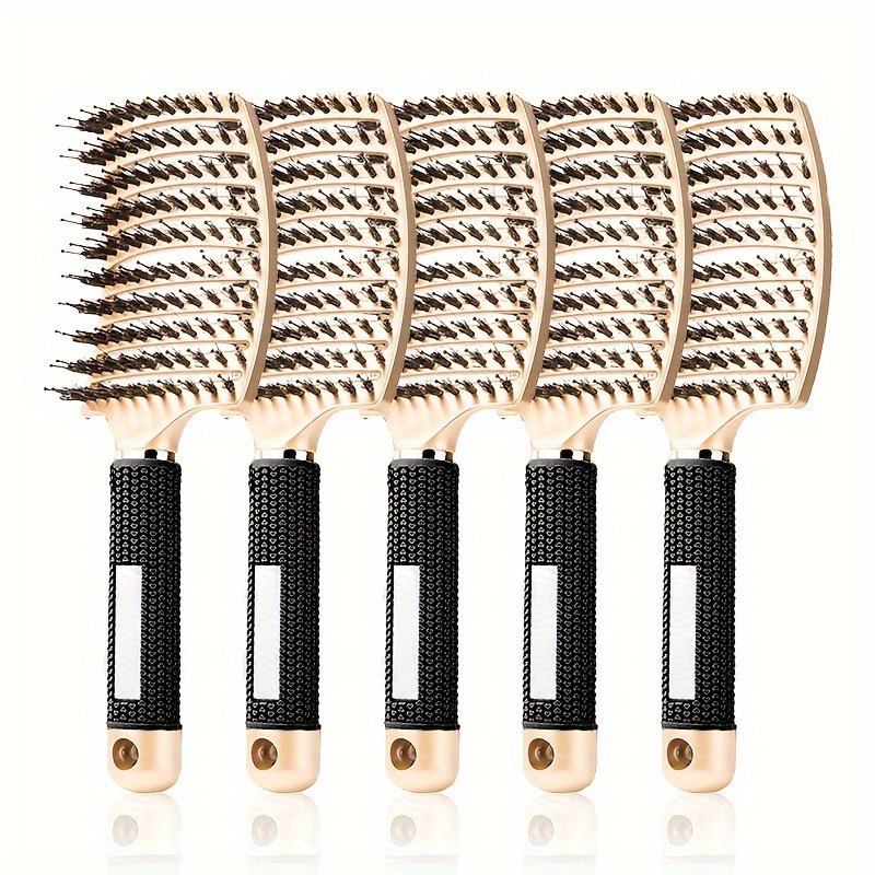 TEMU Spazzola per Massaggio del Cuoio Capelluto - Strumento Professionale per Capelli Bagnati e Ricci, Design a Facile da Pulire, i Tipi di Capelli