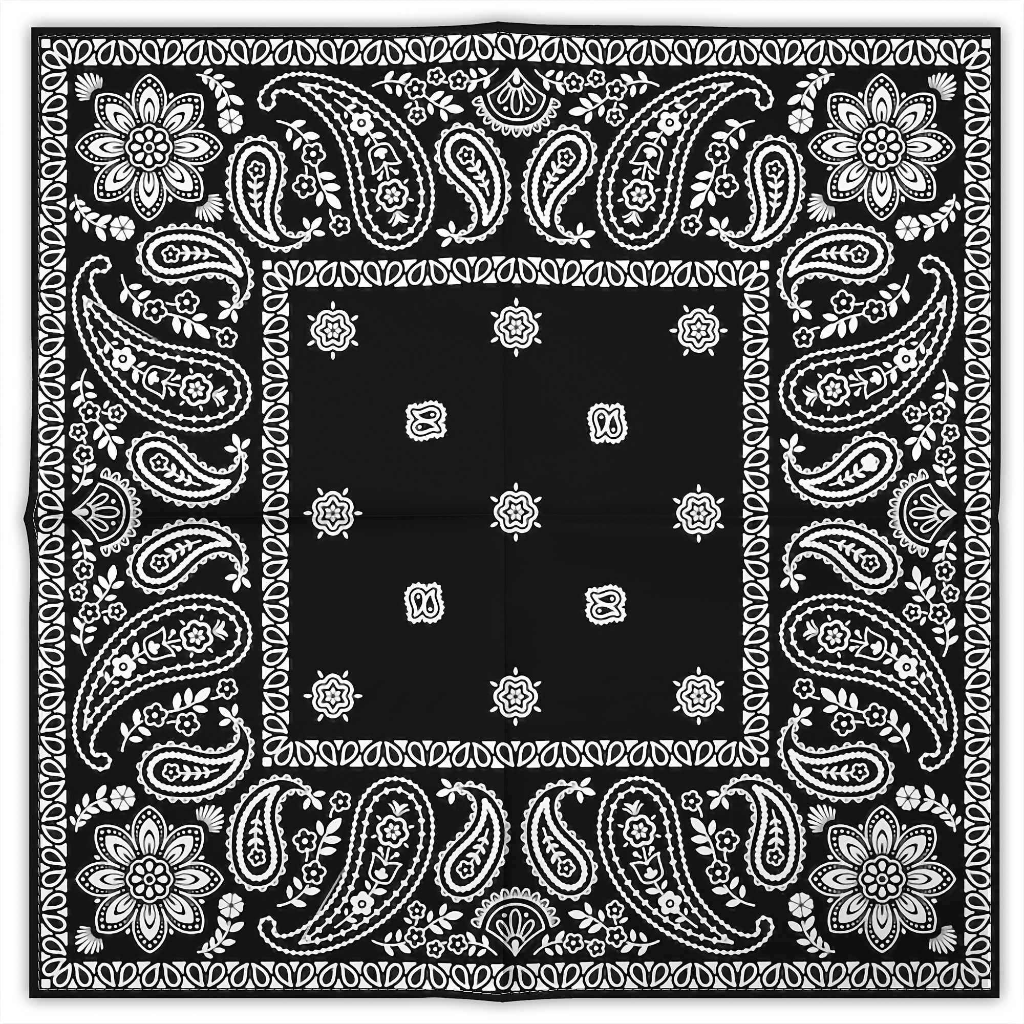 TEMU 2d Flat Outdoor Multifunctional Headscarf, Vintage Paisley Scarf, Unisex Versatile Fashion Accessory
