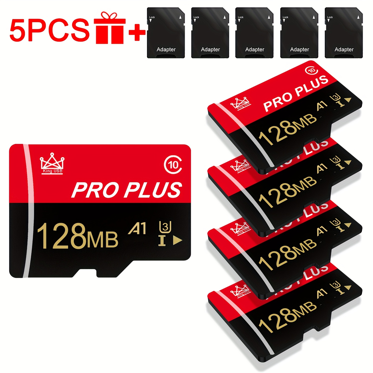 TEMU Bliksem Card - 128gb 64gb 32gb 16gb With Adapters, Tf Cards With For Smartphones, Cameras, Gaming Consoles, Car Audio, Dash Cams And Sound Boxes