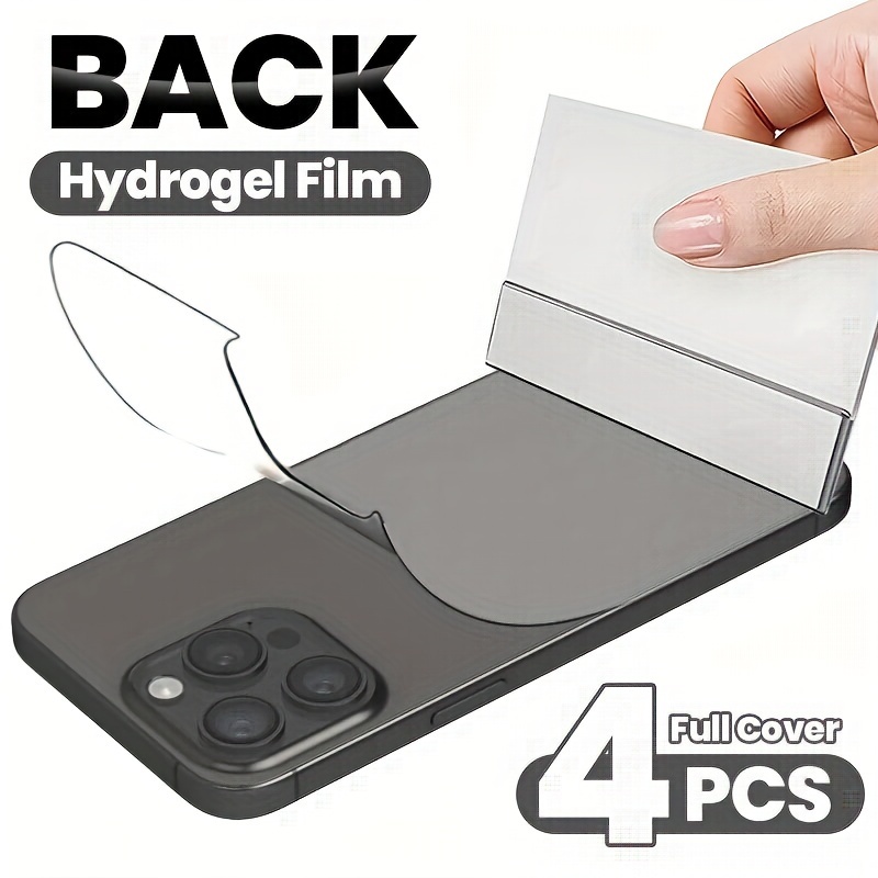 

Lot de 4 Films Hydrogel Complet pour iPhone 16 Pro Max 15 14 11 Pro Mini [Non-Vitre]