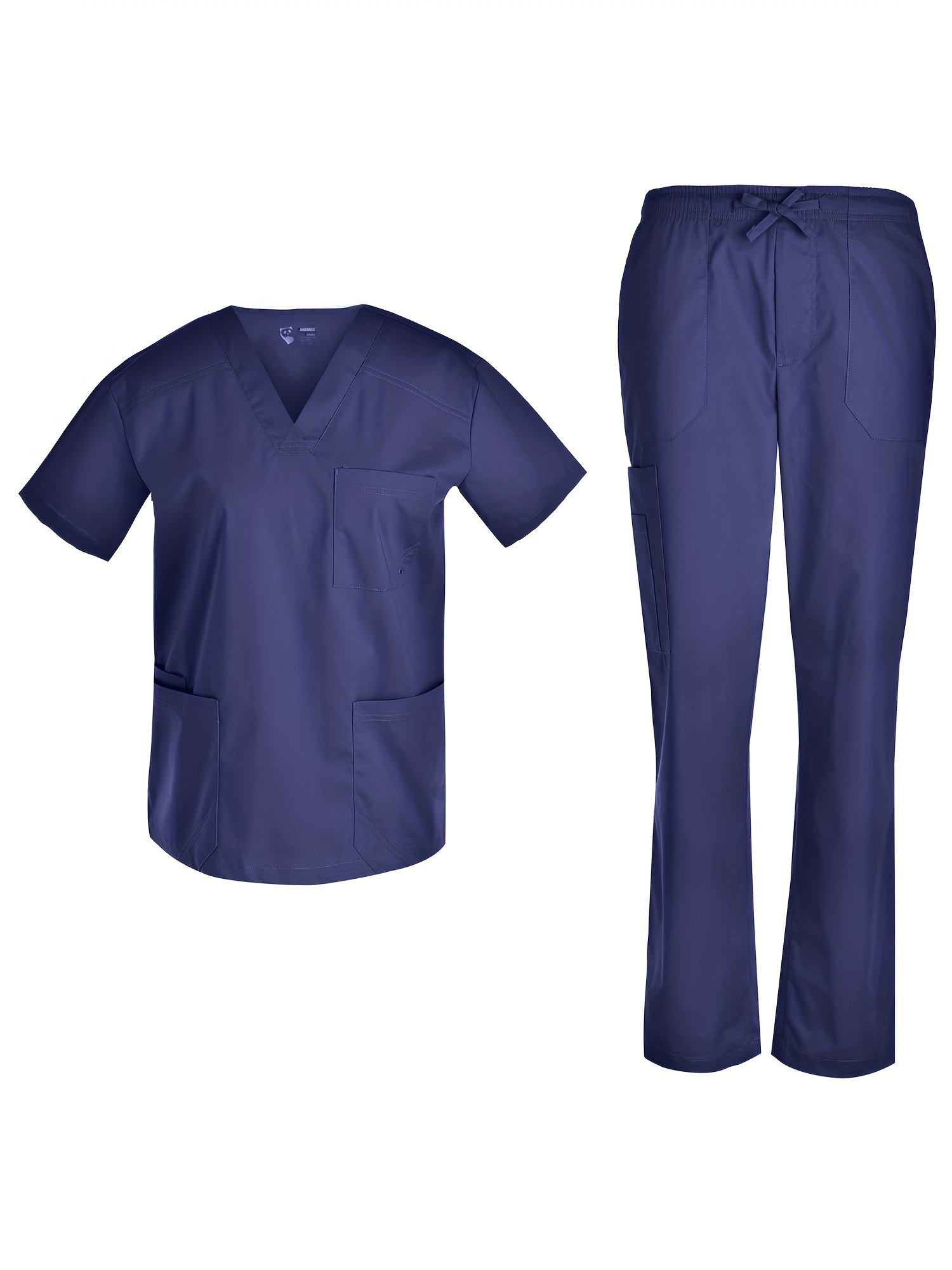 Fashion Men Stretch V Neck Set - Spandex Workwear for Men Top And Cargo Pants Plus Size JY7303.
