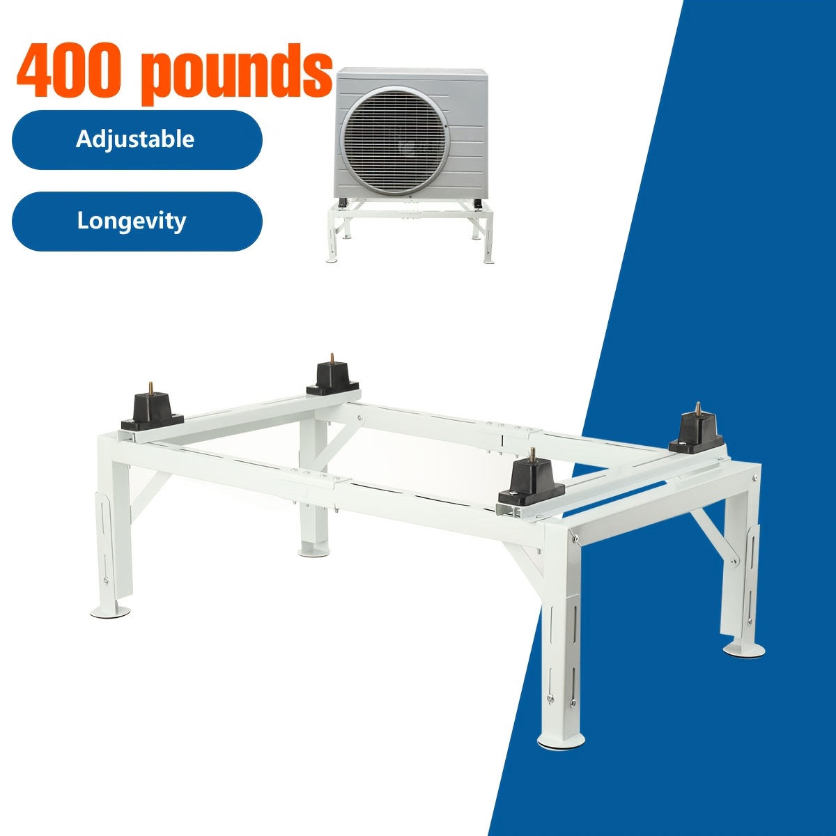 Air Conditioner Floor Stand, Air Conditioner Floor Console Climate Stand To 400 , Mini-split Floor Stand With Set Of Screws & 4x Shock Absorbers Suitable For 9, 000-36, 000 Btu