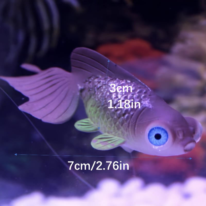 E-shop Künstlicher Fisch Aquarium Dekoration Leuchtender Fisch Fließender Bunter Goldfisch Ornament für Aquarium Fisch Tank
