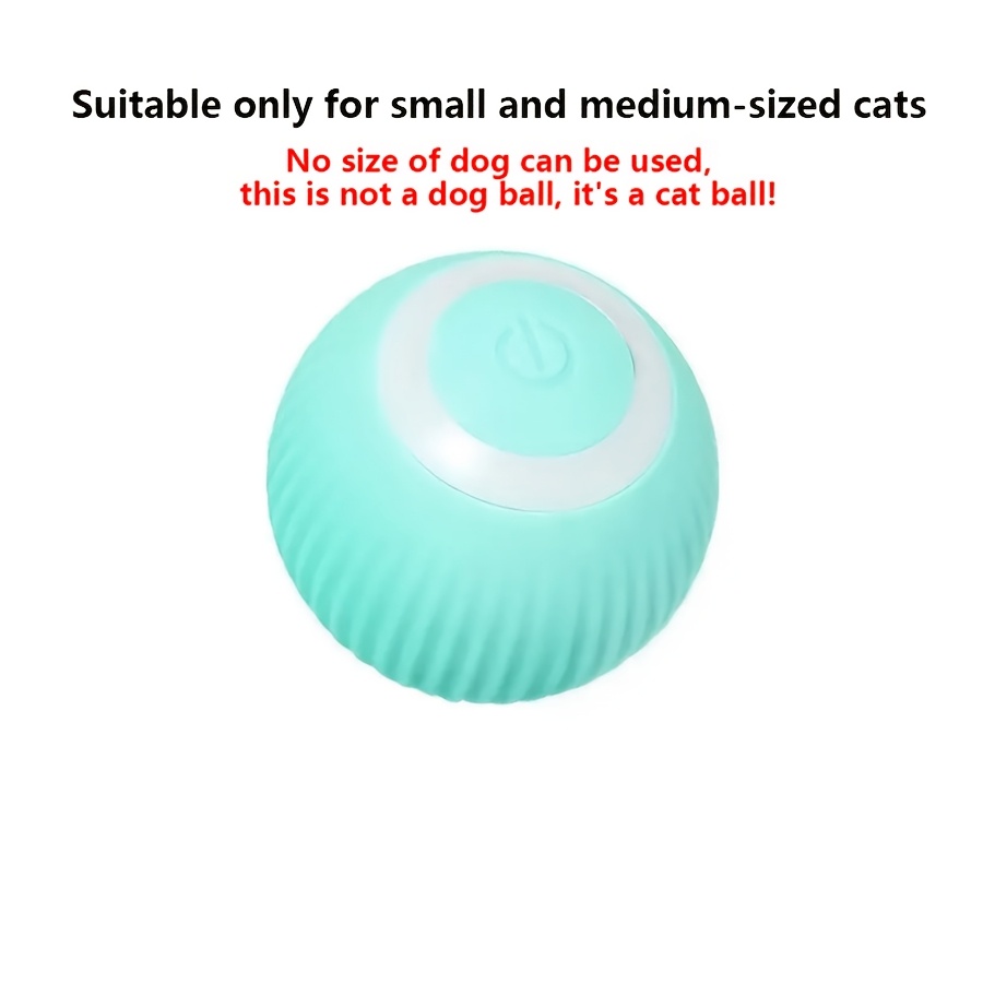 TEMU 1pc Of Cat Toy Self-playing Boredom Relief Teasing Smart Rolling Ball Automatic Teasing Cat Ball Cat Toy Electric Cat Supplies