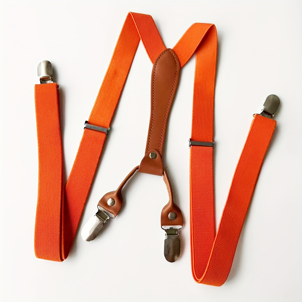 TEMU 1pc 4-clip Elastic Suspender, Clothing Additions, Party Gift For Men