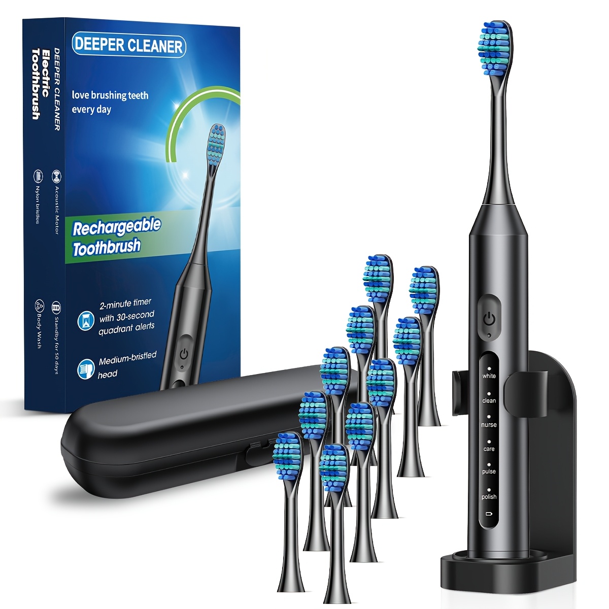 Fully Automatic Intelligent Electric Toothbrush with 6 Modes
