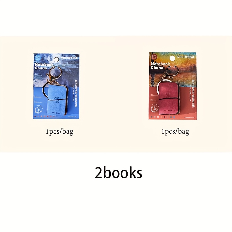 E-shop Miniatur-Notizbücher aus der -Impression-Serie, mit Schlüsselanhänger-Erweiterungen und tragbaren kleinen Büchern, als Geburtstagsgeschenke