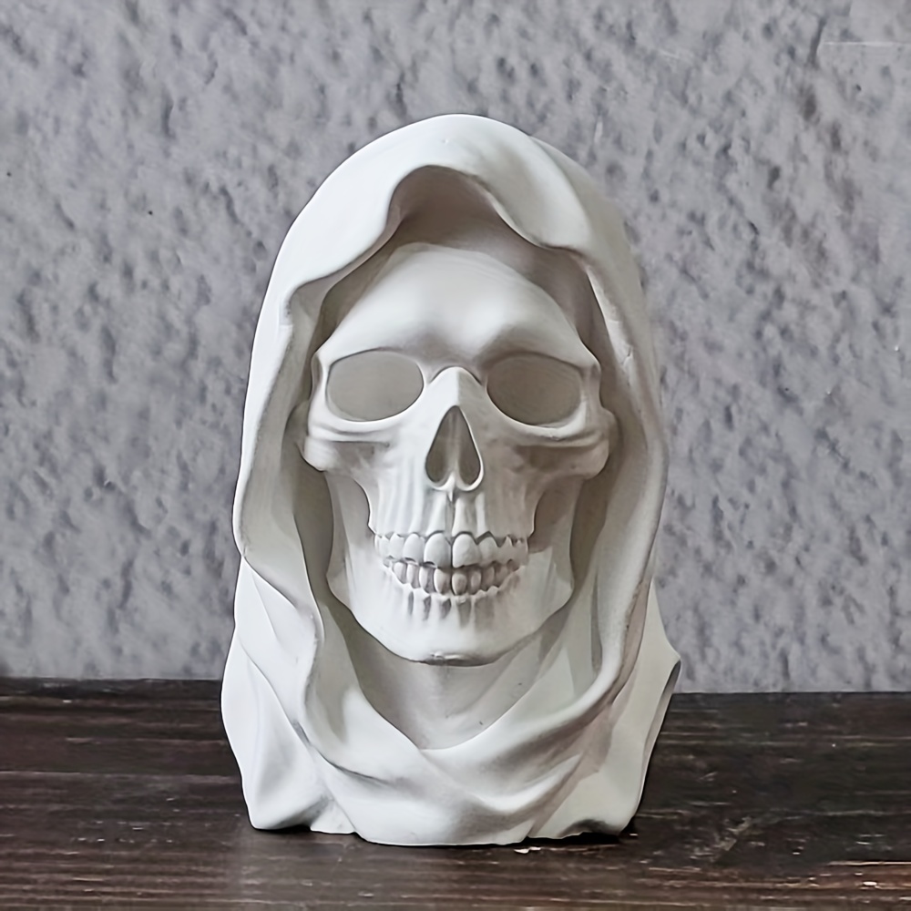 molde de silicona de resina con capucha de esqueleto 3d, molde de silicona decorativo, molde de silicona para velas, molde de silicona decorativo de  , decoración  , molde de resina epoxi 90.5 w1147