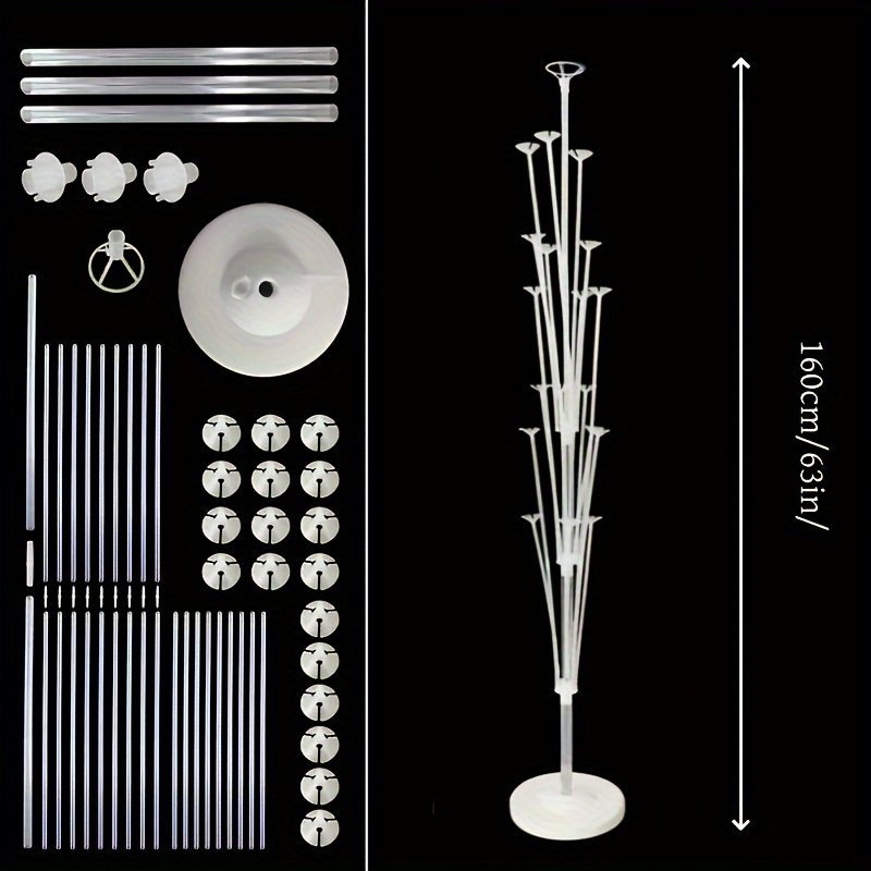 Lot De 2 Supports De Colonnes De Ballons De 1,6 M De Hauteur