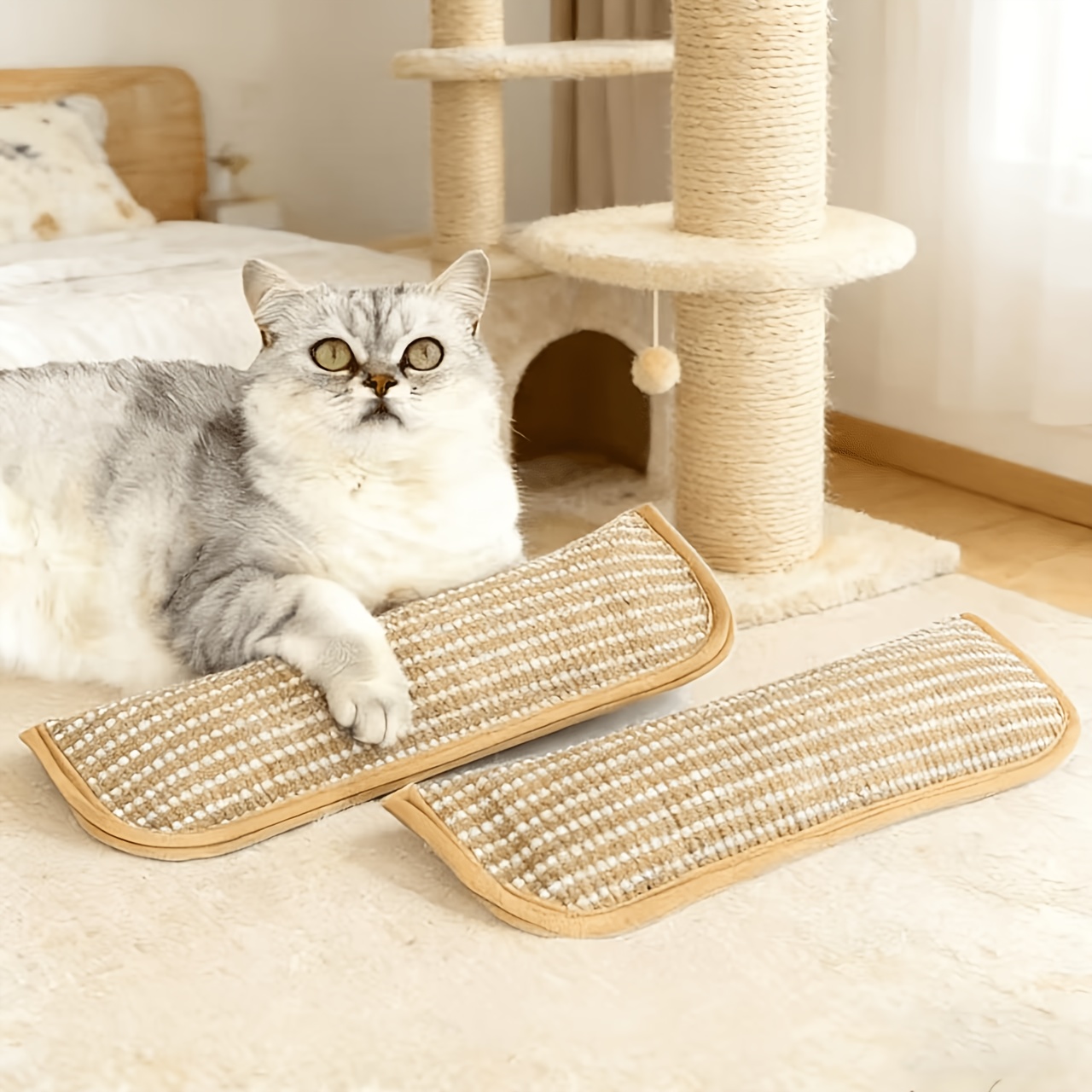 Sisal Cat Scratching Mat for All-Season Use