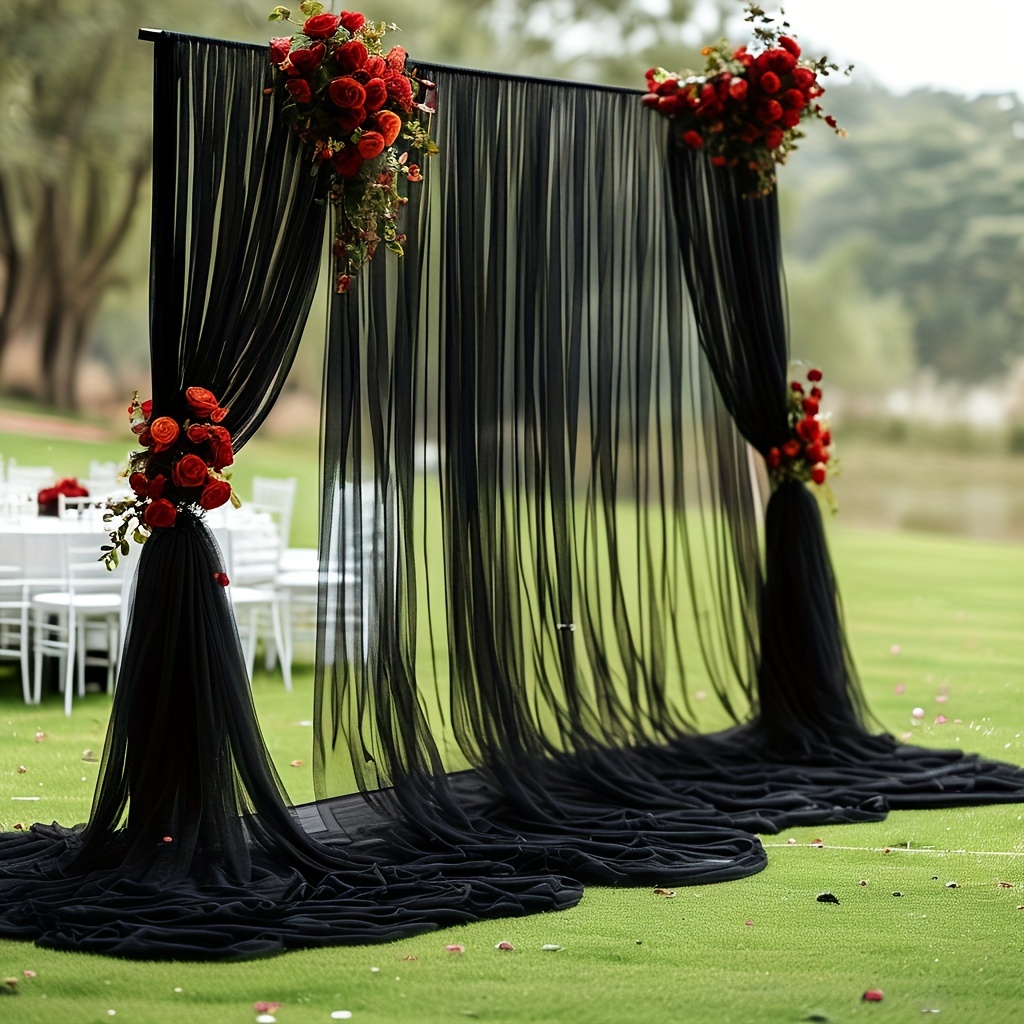 

Curtain For - 26.2ft, Polyester , For Parties, Receptions & Seasonal - Decor For Christmas, Halloween, Engagements &