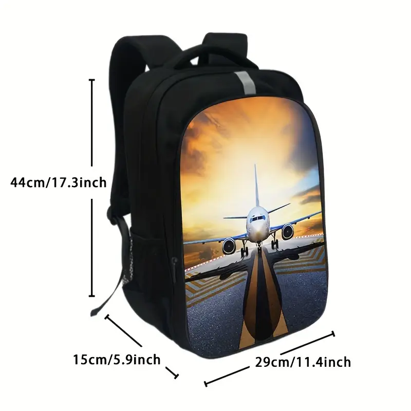airplane aircraft house print backpack women men rucksack - Temu Oman airplane aircraft house print backpack women men rucksack - Temu Oman