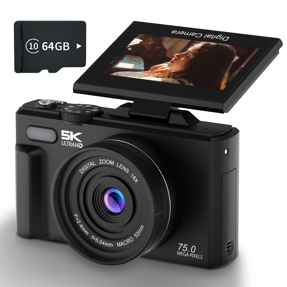 Photography Video Camera For Blogging 6k Portable Digital Camera