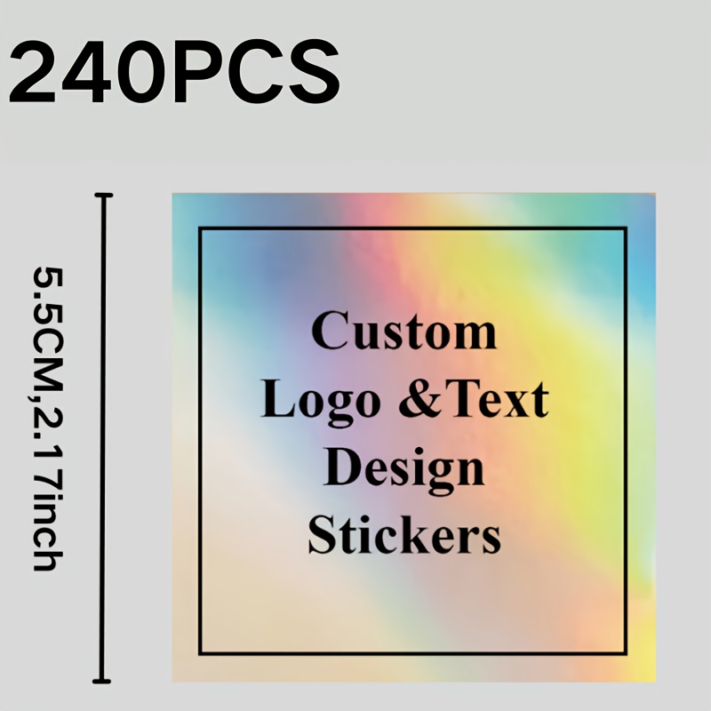 Image of 2.17inch Square Holographic Instagram Vinyl Printed Sticker, Personalized Ig Sticker, Social Media Sticker, Metallic Sticker, Company Product Logo