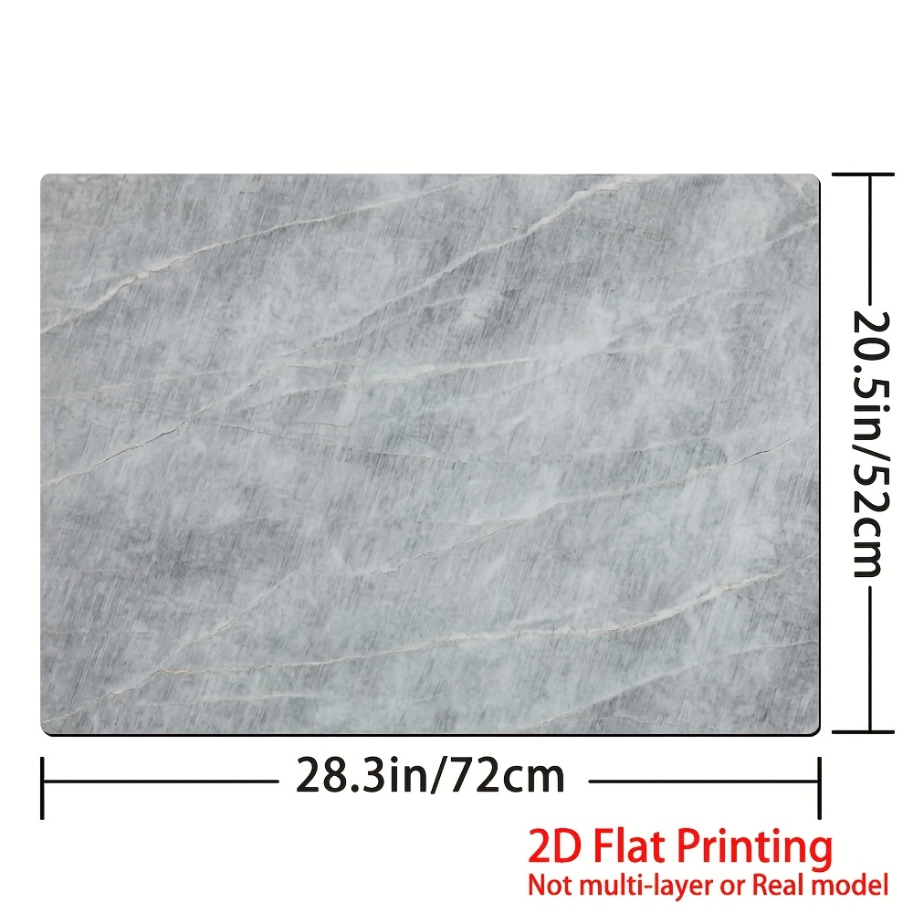 TEMU 1pc, Tapis de protection de couvercle de four à impression plate 2D, ustensiles de cuisine décoratifs, couvercle décoratif de cuisinière veines