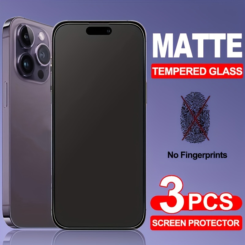 Protector de pantalla mate para iPhone XR, iPhone 11, iFlash [3 unidades]  antirreflejos y antihuellas, cristal templado mate, acabado mate para Apple