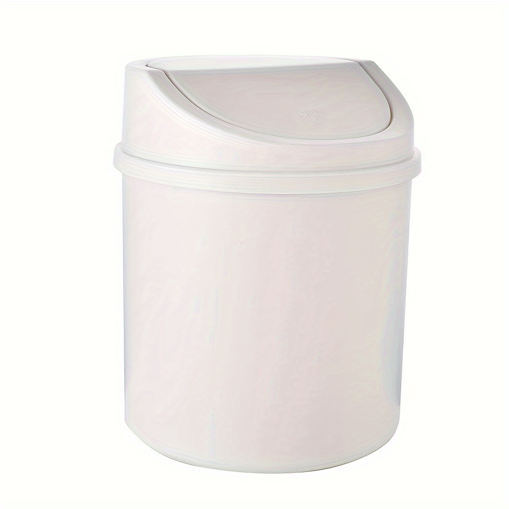  Zanzan - Papelera pequeña de plástico con tapa de resorte para  baños, cuartos de polvo, cocinas, oficinas en el hogar, cestas de basura  (color: verde, tamaño: 6 l/1,5 gal) : Hogar