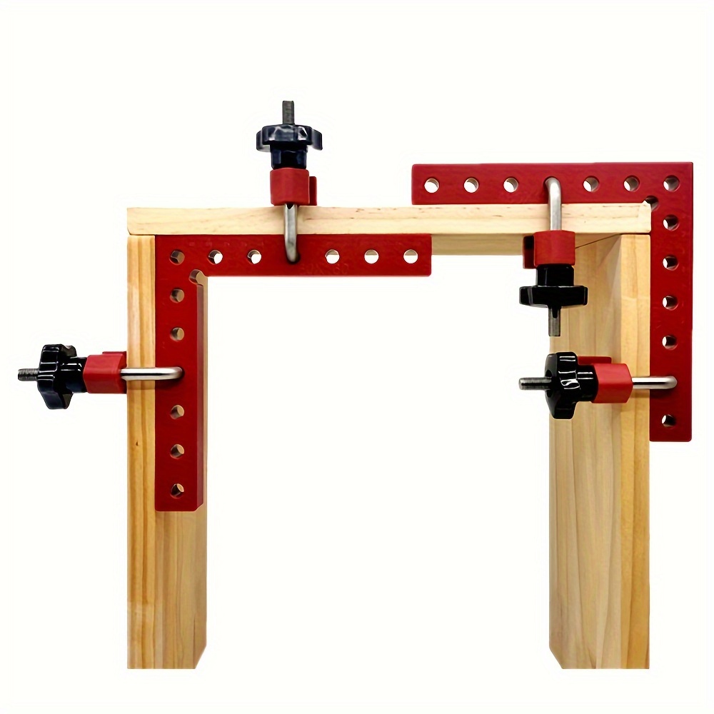 

4 Packs, 90 Degree Aluminium Alloy Positioning Squares, Right Angle Clamps, L-shaped Corner Clamps, Woodworking Carpenter Clamps.