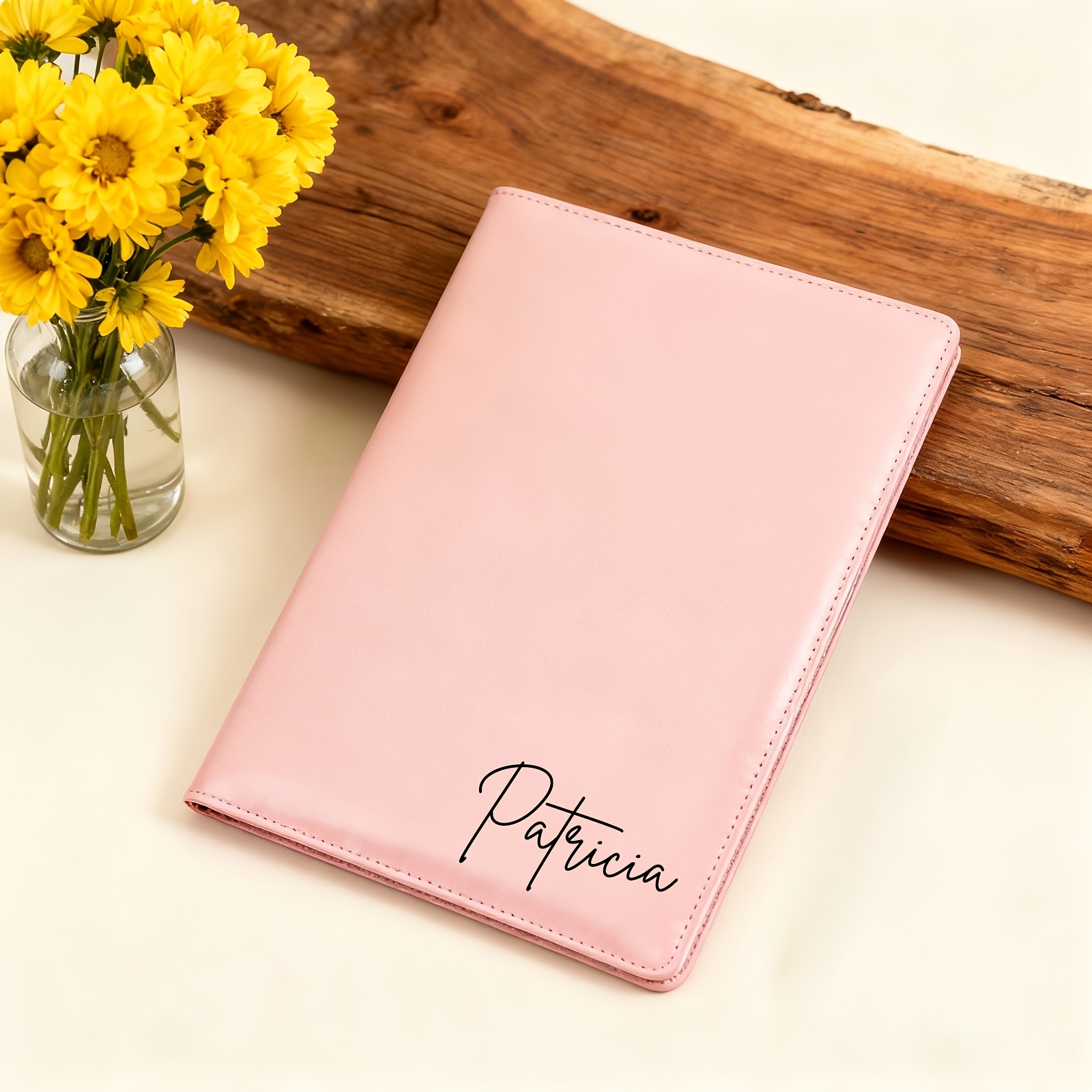 TEMU 1 Personalized Multifunctional Folder | Pu Material | Uv Printing And Laser Engraving | Multiple Colors Available