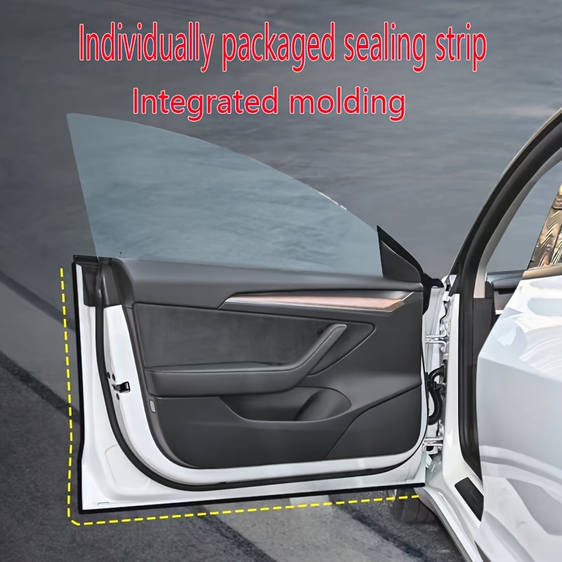 Tinka Tesla Model 3/Y, Viso automobilio garso izoliacinė sandarinimo juostelė, Durų vandeniui atspari smūgius sugerianti sandariklio juostelė, Saviklijuojanti priekinio veidrodžio modifikacijos sandariklio juostelė