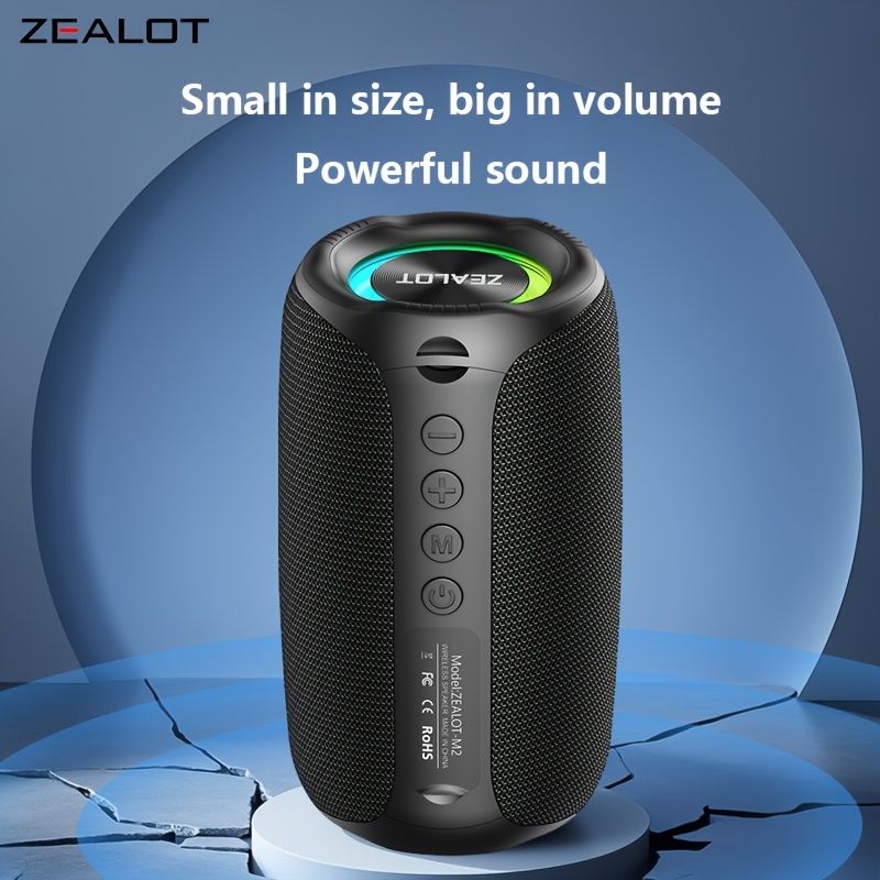 ZEALOT M2 Mini Portable Wireless Speaker with RGB
